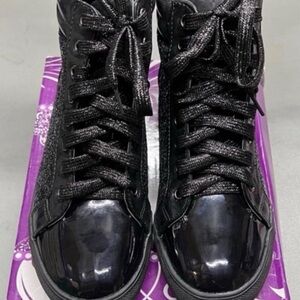 Black Women's High-Top Sneakers